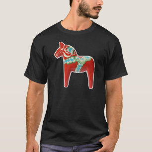 T-shirt Cheval rouge de Dala de Suédois
