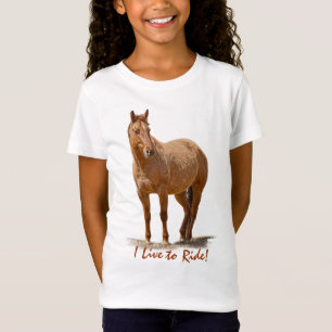 T-Shirt Cheval Rouge Dun, animal équin de l'amoureux du ch