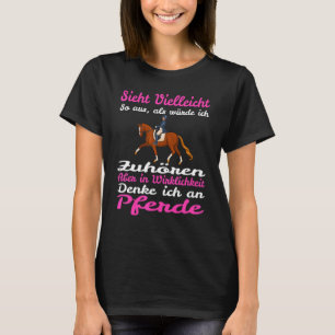 T-shirt Cheval sarcastique disant Cavalière de femmes à ch