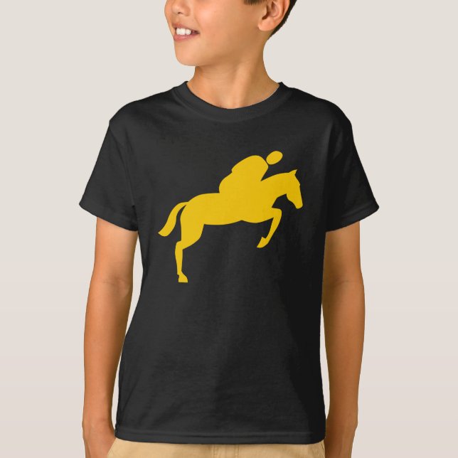 T-shirt Cheval Sauts - Ambre (Devant)