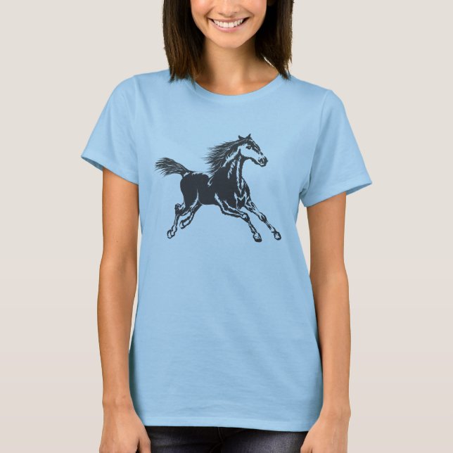 T-shirt cheval sauvage (Devant)