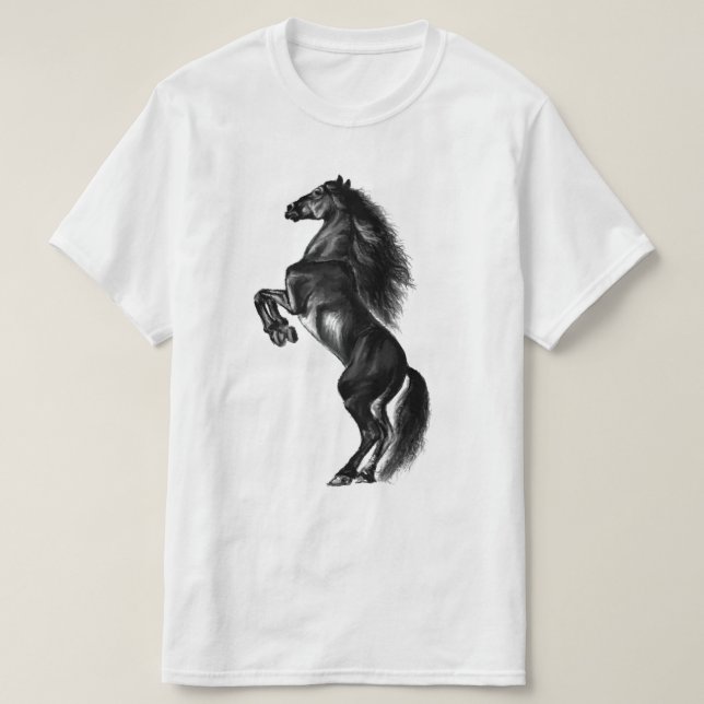 T-shirt Cheval sauvage droit (Design devant)