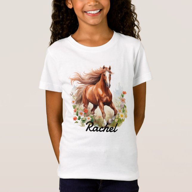 T-Shirt Cheval sauvage Oseille rouge (Devant)