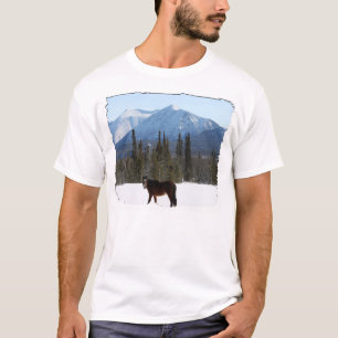 T-shirt Cheval sauvage sur la route de l'Alaska