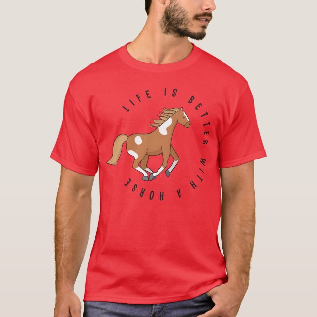 T-shirt Cheval Saying cadeau (Devant)