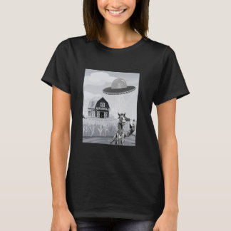 T-shirt Cheval Selfie Navire Alien Ferme Confus Faire Un V