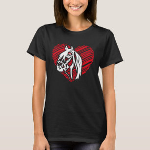 T-shirt Cheval Shadow Heart équitation équestre pour gi