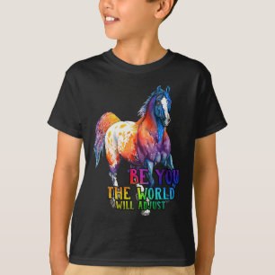 T-shirt Cheval Soyez Vous Le Monde Ajustera