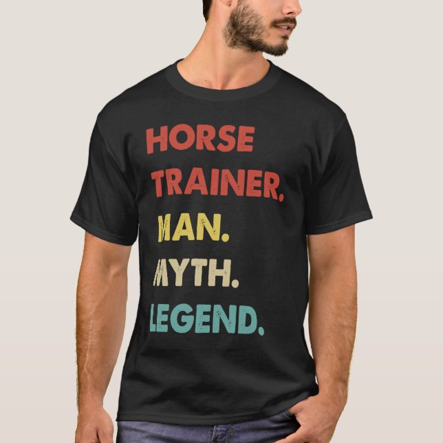 T-shirt Cheval Trainer Homme Mythe Légende 1 (Devant)