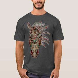 T-shirt Cheval Tribal Art Abstrait Autochtone Américain C