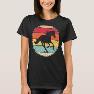 T-shirt Cheval vintage Cheval Rétro Silhouette Cheval Cute