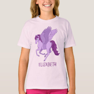 T-shirt Cheval Volant Violet Pegasus