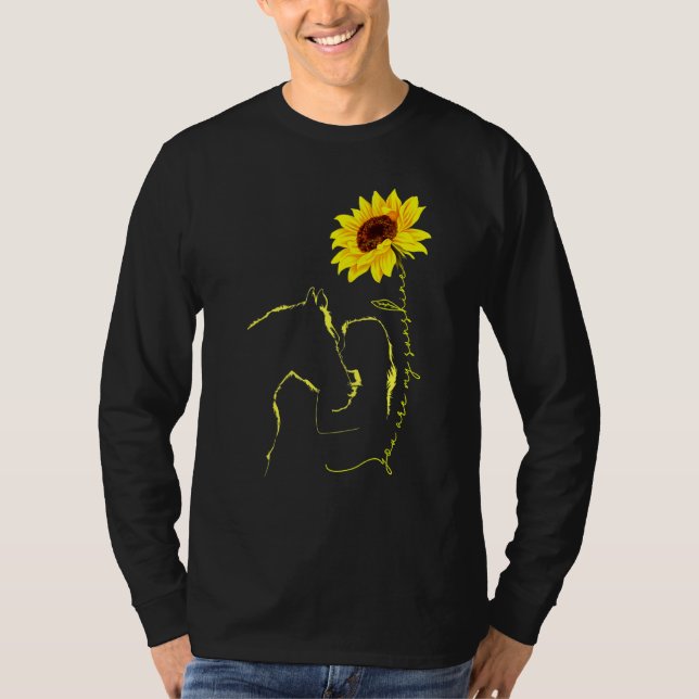 T-shirt Cheval - Vous êtes ma Sunshine-Meilleure Idée pour (Devant)