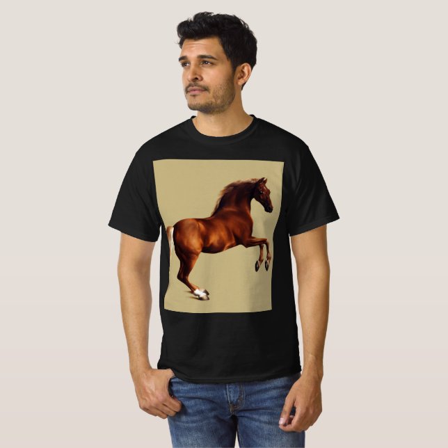 T-shirt Cheval Whistlejacket par George Stubbs (Devant entier)