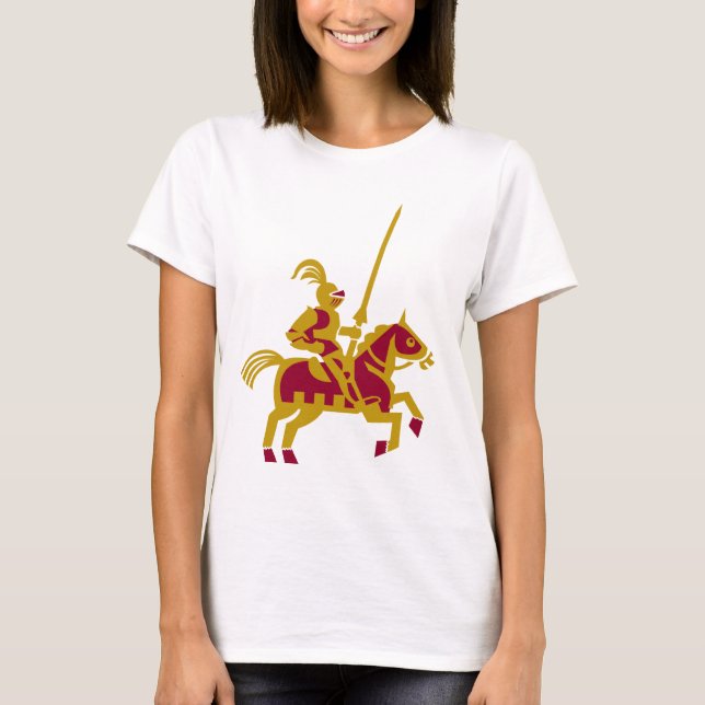 T-shirt Chevalier à cheval (Devant)