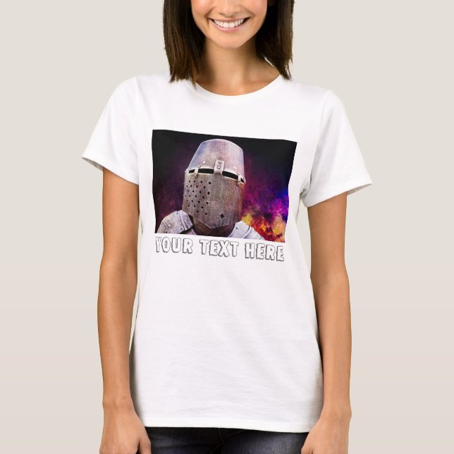 T-shirt Chevalier - Ajoutez votre texte (Devant)