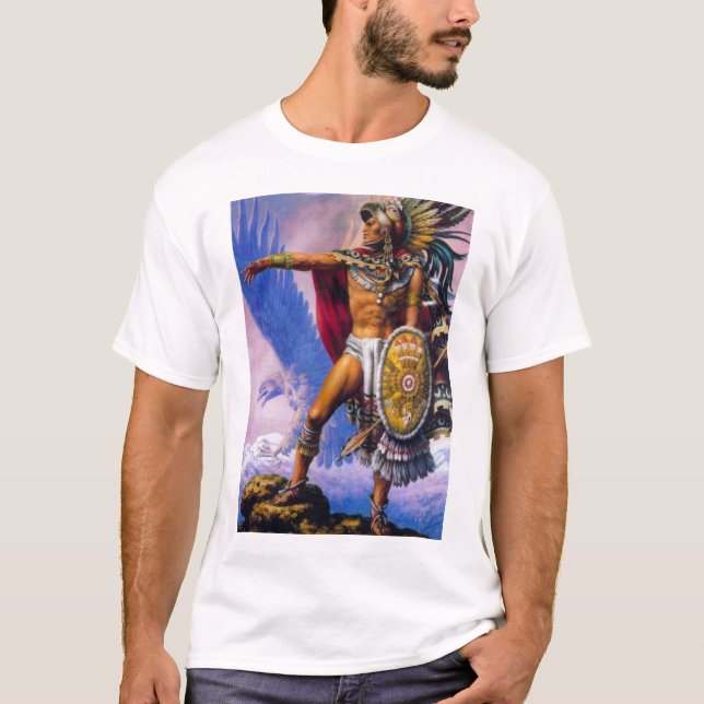 T-shirt Chevalier aztèque d'Eagle (Devant)