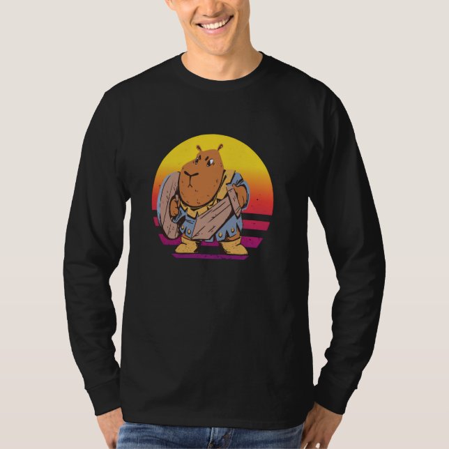 T-shirt Chevalier Capybara (Devant)
