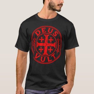 T-shirt Chevalier Croisé Deus Vult Histoire Médiévale