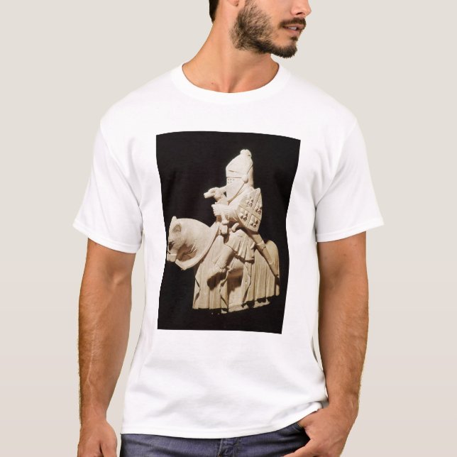 T-shirt Chevalier dans l'armure sur son cheval (Devant)