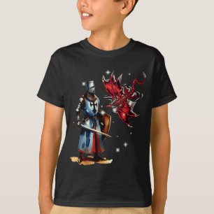 T-shirt Chevalier de Conte de Fées Enfant Armure de Cheval