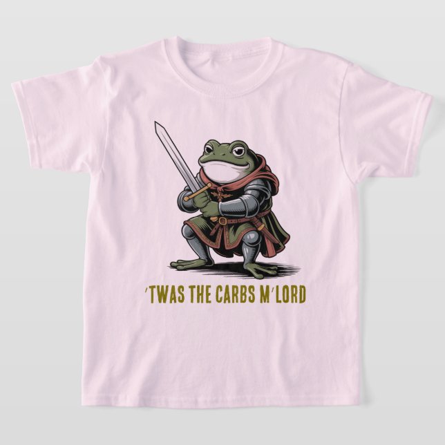 T-shirt Chevalier de grenouille ’C’était les carbes (Poser)