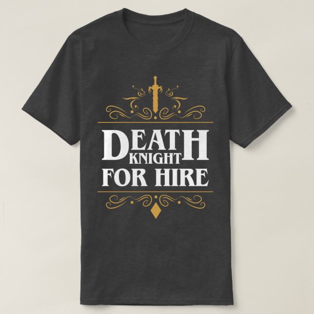 T-shirt Chevalier de la mort pour l'embauche (Design devant)