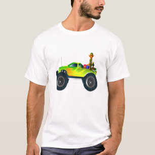 T-shirt chevalier de noël équitation monster camion