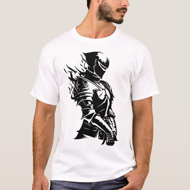 T-shirt Chevalier d'ombre flamboyant (Devant)