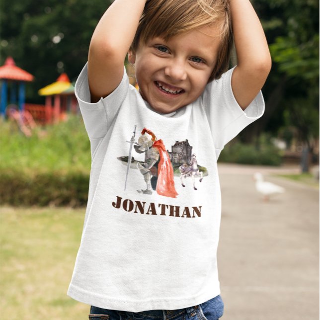 T-shirt Chevalier en Armor Château Médiéval Personnalisé (Créateur téléchargé)