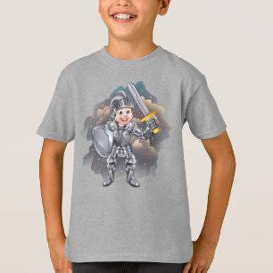 T-shirt Chevalier En Armure Brillante