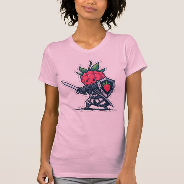 T-shirt Chevalier framboise (Devant)