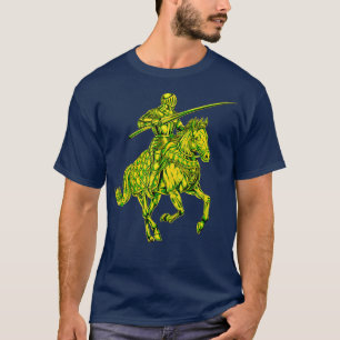 T-shirt Chevalier médiéval à cheval