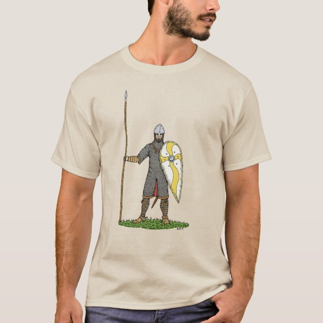 T-shirt Chevalier normand médiéval vers 1066 (Devant)
