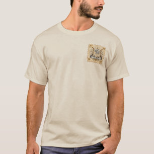 T-shirt Chevalier sépia Bouclier nom de famille
