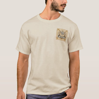 T-shirt Chevalier sépia Bouclier nom de famille