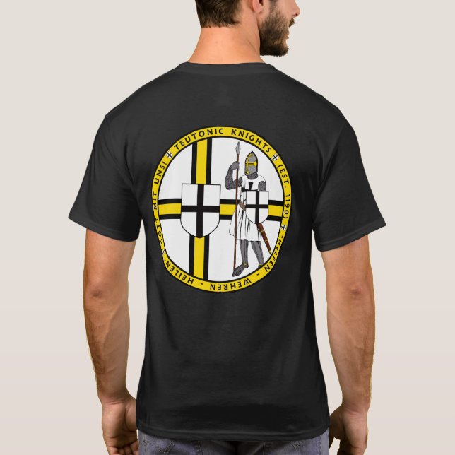 T-shirt Chevalier Teutonic avec le manteau de la chemise (Dos)