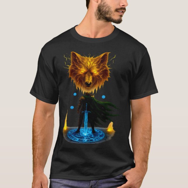 T-shirt Chevalier Vaillant Prêt à la Bataille (Devant)