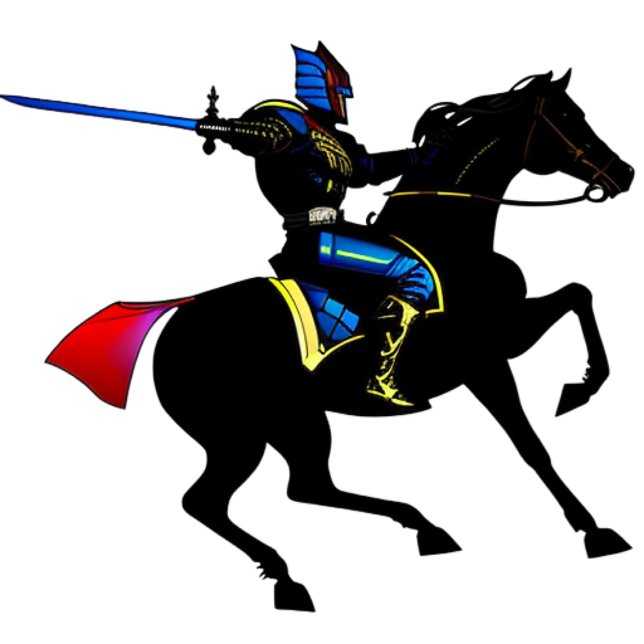 T-shirt Chevalier vibrant (Créateur téléchargé)