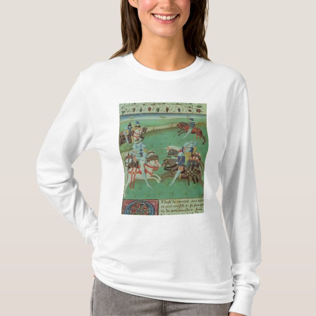 T-shirt Chevaliers de enseignement à jouter (Devant)