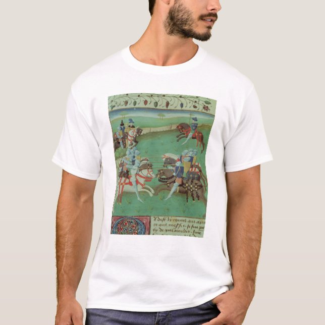 T-shirt Chevaliers de enseignement à jouter (Devant)