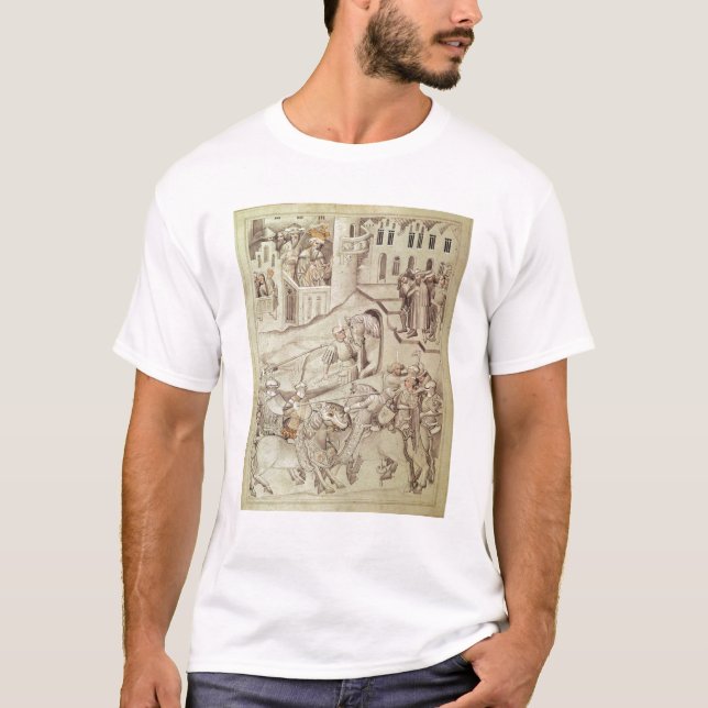 T-shirt Chevaliers joutant probablement dans l'hippodrome (Devant)