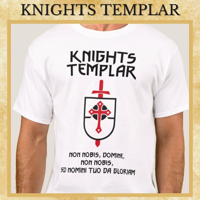 T-shirt Chevaliers Templiers Non Nobis Domine Moyen Age Ar (Créateur téléchargé)
