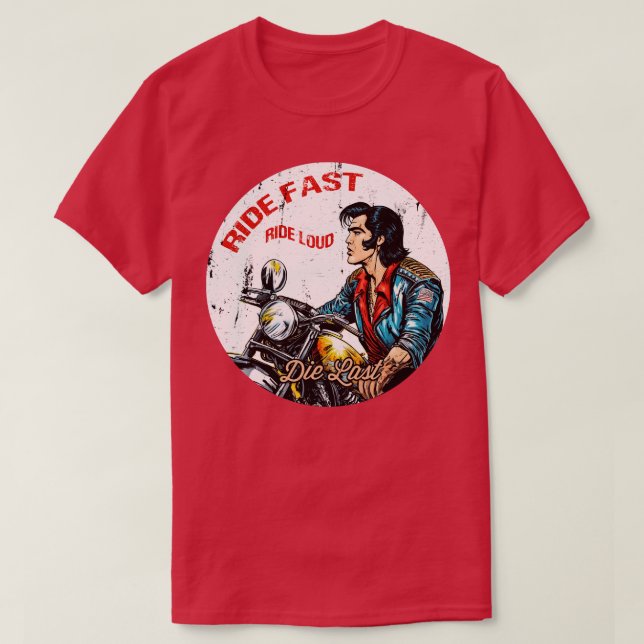 T-shirt chevaucher rapide die dernier (Design devant)