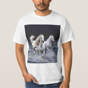 T-shirt Chevaux à lancer l'oreiller