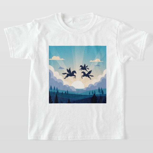 T-shirt Chevaux ailés (Poser)