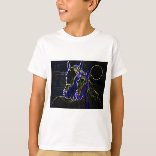 T-shirt Chevaux Blacklight