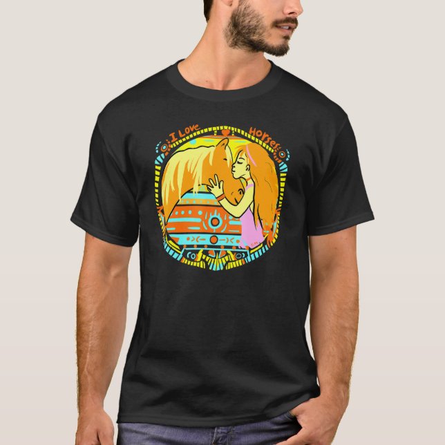 T-shirt Chevaux Cheval Art (Devant)