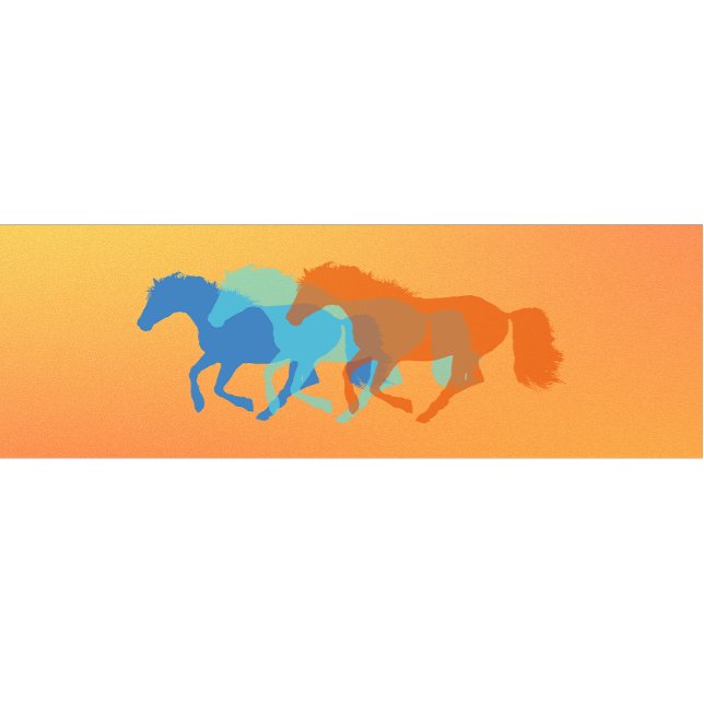 T-shirt Chevaux Colorés en Course (Créateur téléchargé)