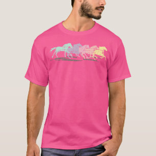 T-shirt Chevaux courant Mustangs